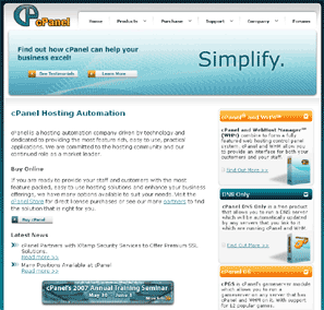 Cpanel Webspace Hosting