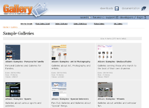 Gallery Webspace Hosting Example