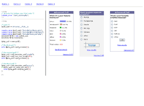 Advanced Polls Webspace Hosting Example